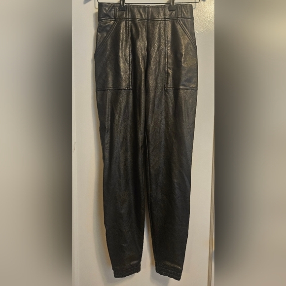 SPANX Pants - SPANX Women's Black Faux Leather Pants Size Small